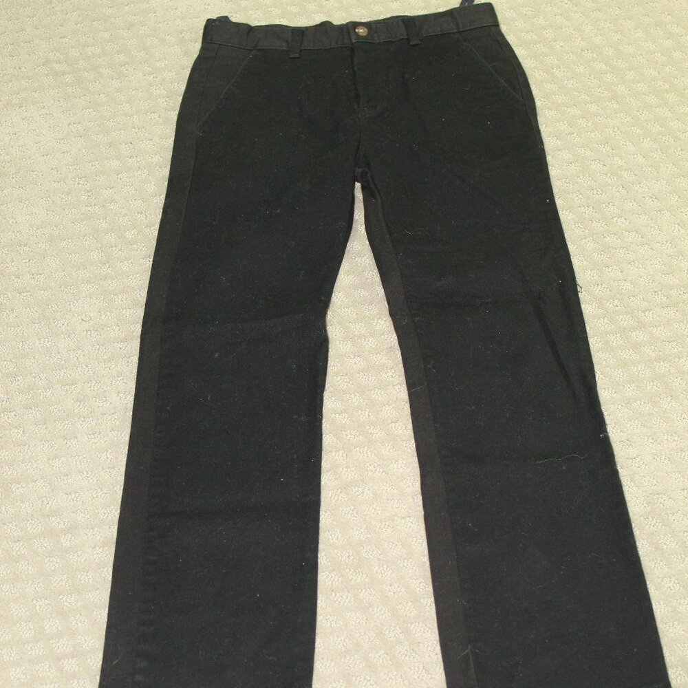 Chaps Boy's Chino Pants - Color: Black, Size: 16 Adjustable Approved School wear